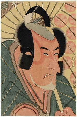Japanese Print "Actor Ichikawa Komazô II as Sangoju Datebei" by Baishô