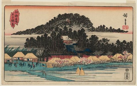 Utagawa Hiroshige: Inari Shrine at Ôji (Ôji Inari), from the series Famous Places in Edo (Kôto meisho) - Museum of Fine Arts