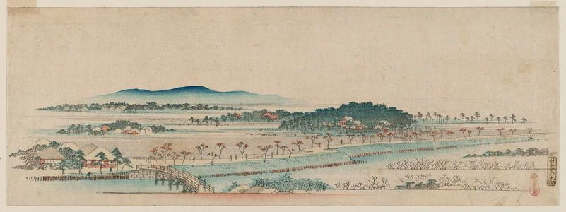 Utagawa Hiroshige: Azuma Grove (Azuma-no-mori), from an untitled series of views of Edo - Museum of Fine Arts