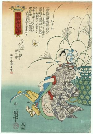 Utagawa Kuniyoshi: Kasane, from the series One Hundred Stories of Famous Women of Japan, Ancient and Modern (Kokon honchô meijo hyakuden) - Museum of Fine Arts