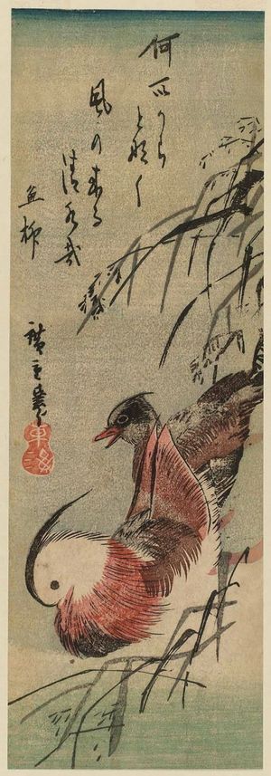 Utagawa Hiroshige: Mandarin Ducks - Museum of Fine Arts