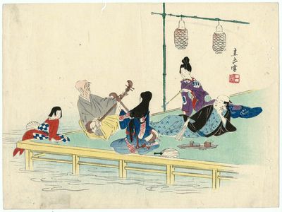 Harada Keigaku: Cooling Off at Shijô - Museum of Fine Arts