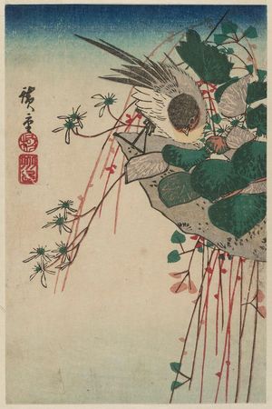 Utagawa Hiroshige: Bird, Rock, and Plants - Museum of Fine Arts