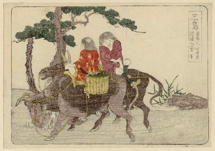 葛飾北斎: Mishima, from an untitled series of the Fifty-three Stations of the Tôkaidô Road - ボストン美術館