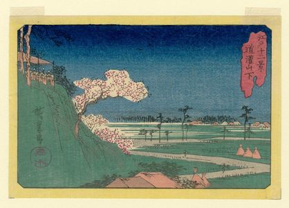 Utagawa Hiroshige: At the Foot of Dôkan Hill (Dôkan-yama shita), from the series Twelve Views of Edo (Edo jûni kei) - Museum of Fine Arts