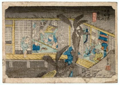 Sekkô: Akasaka, from the series Fifty-three Stations of the Tôkaidô Road (Tôkaidô gojûsan tsugi no uchi) - Museum of Fine Arts