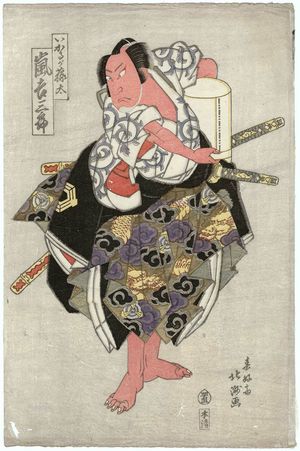 Shunkosai Hokushu: Actor Arashi Kichisaburô II as Ikaruga Tôta - Museum of Fine Arts