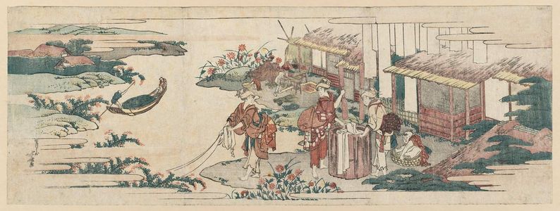 Katsushika Hokusai: The Chôfu Jewel River, one of the Six Jewel Rivers (Mu Tamagawa) - Museum of Fine Arts