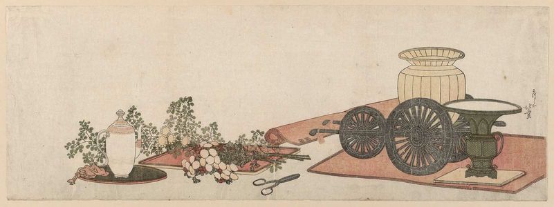 Katsushika Hokusai: Materials for Flower Arrangement - Museum of Fine Arts