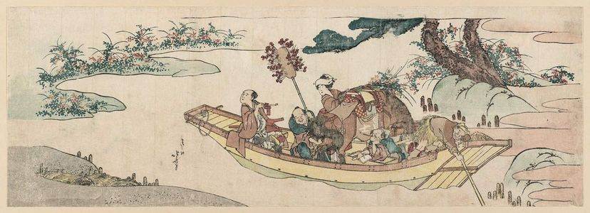 Katsushika Hokusai: Ferry Boat - Museum of Fine Arts