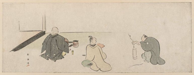 Katsukawa Shun'ei: Preparing for a Tea Gathering - Museum of Fine Arts