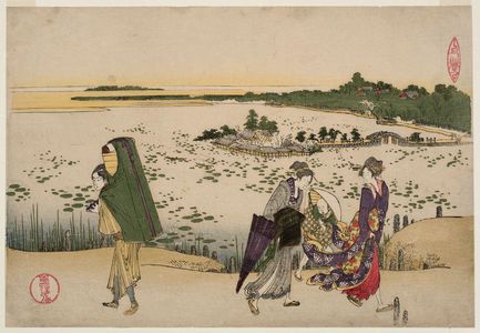 Katsushika Hokusai: Ueno, from an untitled series of Famous Places in Edo - Museum of Fine Arts
