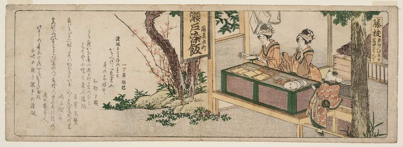 Katsushika Hokusai: Fujieda, from an untitled series of the Fifty-three Stations of the Tôkaidô Road - Museum of Fine Arts