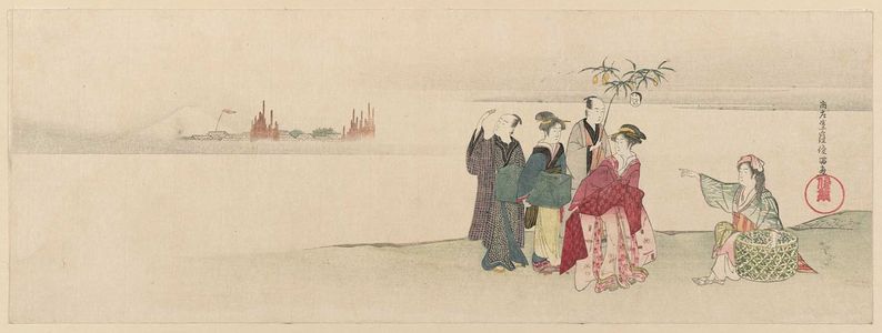 窪俊満: On the Bank of the Sumida River - ボストン美術館