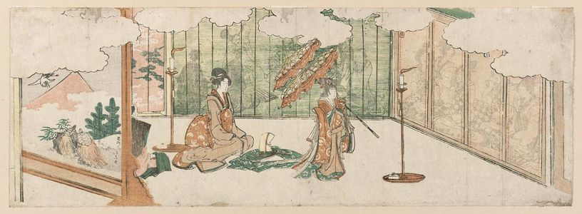 Katsushika Hokusai: Young Girl Dancing at a Nobleman's Mansion - Museum of Fine Arts