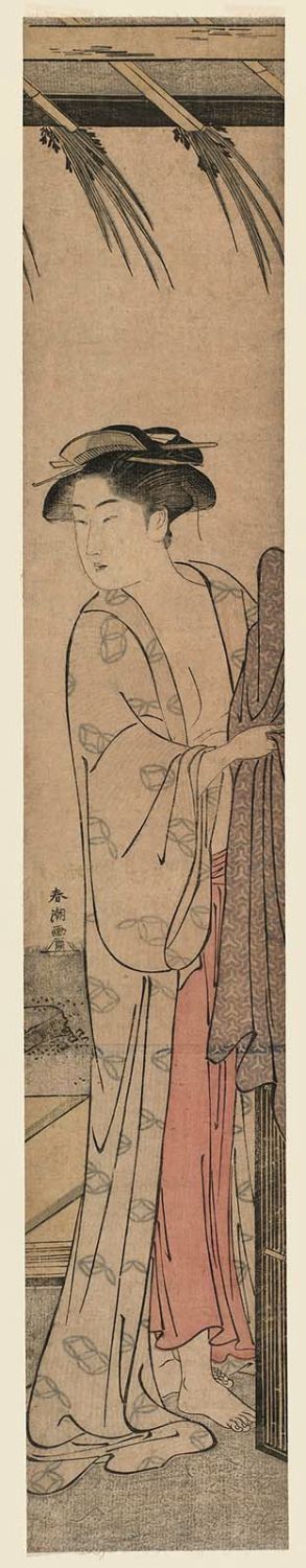 Katsukawa Shuncho: After the Bath - Museum of Fine Arts