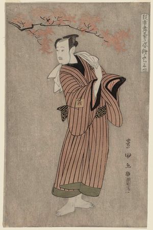 Utagawa Toyokuni I: Tachibanaya (Actor Ichikawa Yaozô III as the Fisherman Sazanami no Tatsugorô), from the series Portraits of Actors on Stage (Yakusha butai no sugata-e) - Museum of Fine Arts