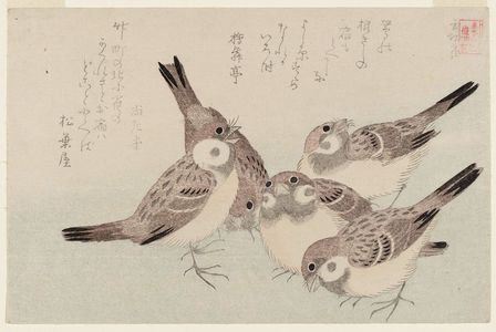 Kubo Shunman: The Tongue-cut Sparrow (Shita-kiri suzume), from the series Assorted Storybook Prints (Akahon tsukushi) - Museum of Fine Arts