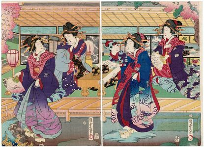 Utagawa Kunisada II: Courtesans - Museum of Fine Arts
