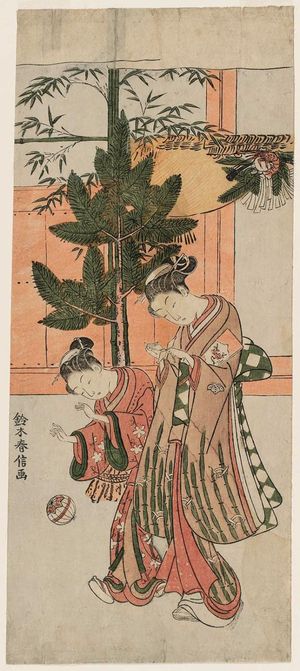 Suzuki Harunobu: New Year Amusements - Museum of Fine Arts