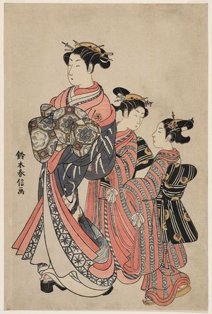 Suzuki Harunobu: Courtesan and Kamuro on Parade - Museum of Fine Arts