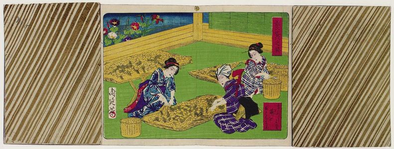 Toyohara Chikanobu: Album of Ten Prints Illustrating Sericulture - Museum of Fine Arts