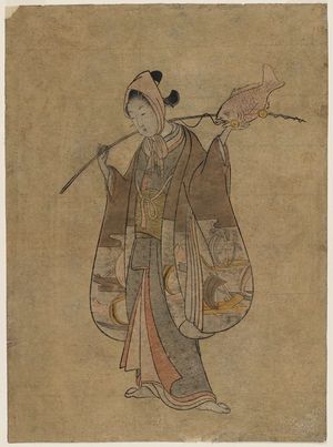 Suzuki Harunobu: Parody of Ebisu, God of Fishing - Museum of Fine Arts