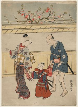 Suzuki Harunobu: Taking a Five-year-old Boy to Visit a Shrine - Museum of Fine Arts