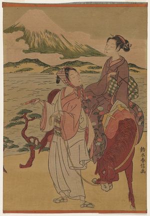 鈴木春信: Parody of Narihira's Journey to the East - ボストン美術館