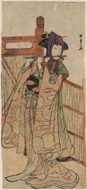 Katsukawa Shunsho: Actor Segawa Kikunojo III as an insect vendor - Museum of Fine Arts