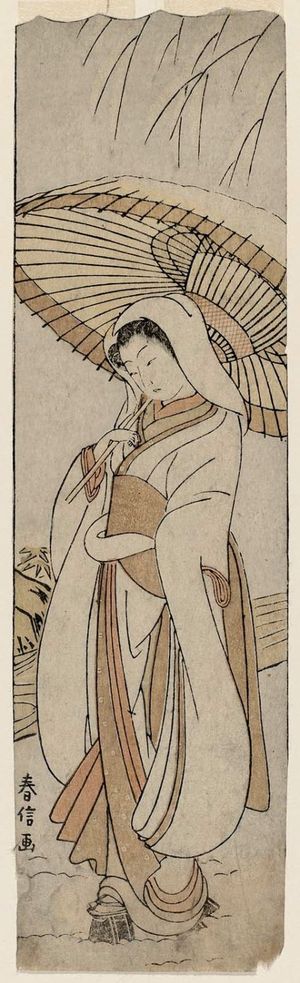 Suzuki Harunobu: The Heron Maiden (Sagi musume) - Museum of Fine Arts