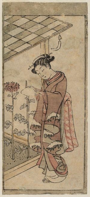 Suzuki Harunobu: The Ninth Month (Kugatsu), from an untitled series of Twelve Months - Museum of Fine Arts