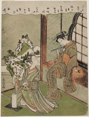 Shiba Kokan: The Ide Jewel River (Ide no Tamagawa), from an untitled series of Six Jewel Rivers (Mu Tamagawa) - Museum of Fine Arts