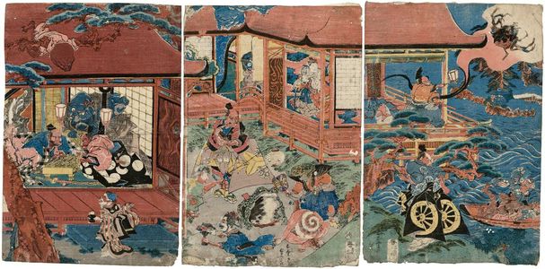 Utagawa Sadahide: The Story of the Earth Spider (Tsuchigumo) - Museum of Fine Arts