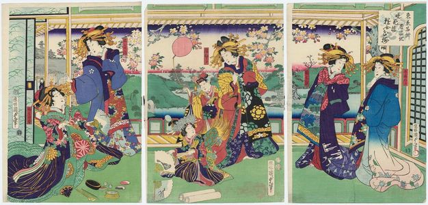 Utagawa Kunisada II: Tokyo meisho - Museum of Fine Arts