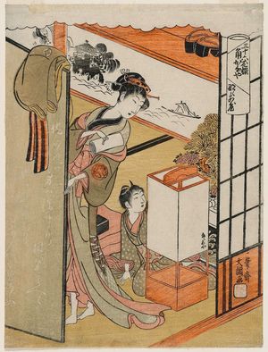 Ippitsusai Buncho: Nanaaya of the Kado-Kanaya, from the series Thirty-six Selected Flowers (Sanjû rokkasen) - Museum of Fine Arts