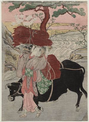 Kitao Shigemasa: Ôharame and Black Ox - Museum of Fine Arts