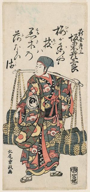 Kitao Shigemasa: Actor Bandô Hikosaburô as Takigiya Hikozô - Museum of Fine Arts