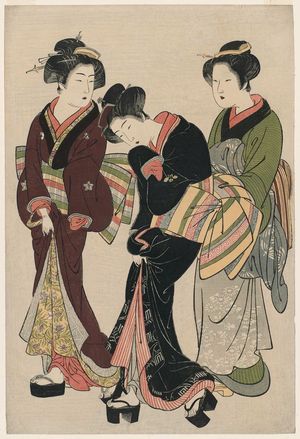 Kitao Shigemasa: Two Geisha with Assistant - Museum of Fine Arts