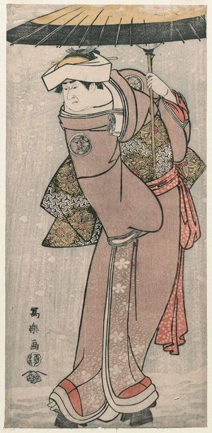Toshusai Sharaku: Actor Yamashita Kinsaku II as Iwate, Wife of Sadato - Museum of Fine Arts