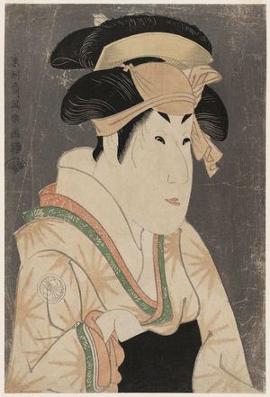 東洲斎写楽: Actor Segawa Kikunojô III as Oshizu, Wife of Tanabe Bunzô - ボストン美術館