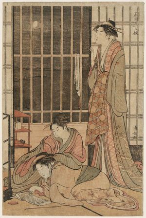 Torii Kiyonaga: The Ninth Month, from the series Twelve Months in the South (Minami jûni kô) - Museum of Fine Arts