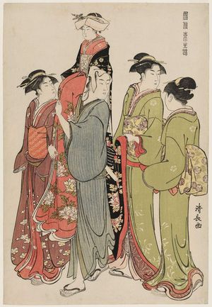 Torii Kiyonaga: The Obitoki Ceremony, from the series Current Manners in Eastern Brocade (Fûzoku Azuma no nishiki) - Museum of Fine Arts