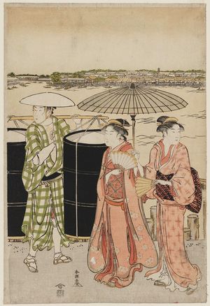 Katsukawa Shuncho: The Honjo Hyapppongui District on the Sumida River - Museum of Fine Arts