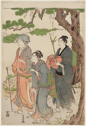 Katsukawa Shuncho: Travellers on the Tôkaidô Road - Museum of Fine Arts