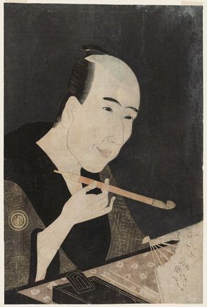 Rekisentei Eiri: Portrait of Santô Kyôden (Kitao Masanobu) - Museum of Fine Arts