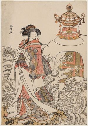 Katsukawa Shunsho: Actor Segawa Kikunojô III as the Dragon Princess - Museum of Fine Arts