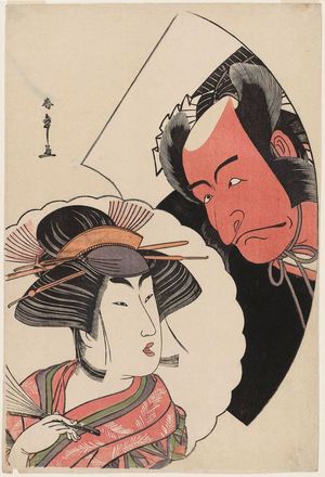 Katsukawa Shunsho: Actors Ichikawa Danjûrô V and Segawa Kikunojô III - Museum of Fine Arts