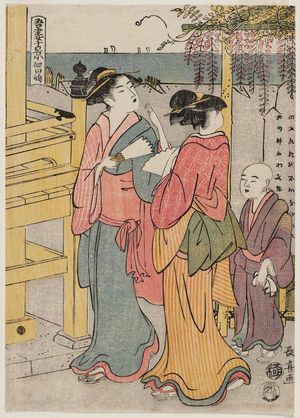 長喜: Tsukudajima, from the series Ten Views of the East (Azuma jikkei) - ボストン美術館