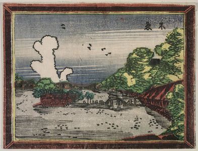 Katsushika Hokusai: Shinobazu, from the series The Dutch Picture Lens: Eight Views of Edo (Oranda gakyô, Edo hakkei) - Museum of Fine Arts